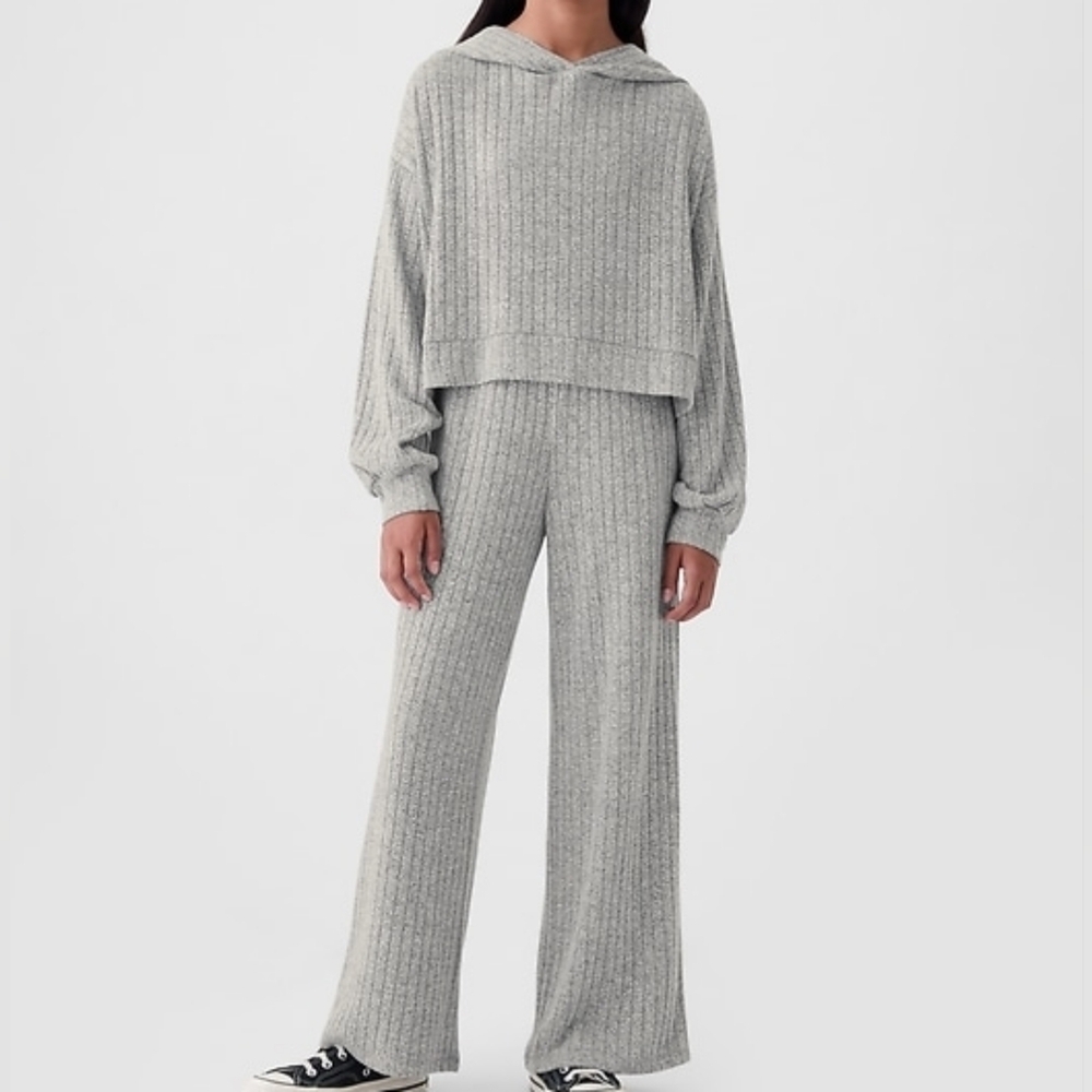 Women's Gray Knit Jumpsuit
